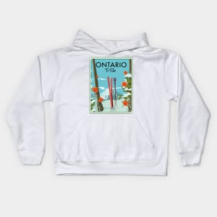 Ontario To Ski Kids Hoodie